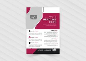 Corporate business flyer template design vector