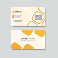 Minimalist business card design vector