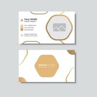 Minimalist business card design vector