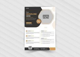 Corporate business flyer template design vector