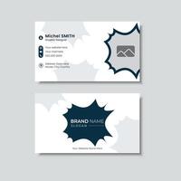 Minimalist business card design vector