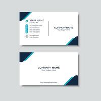 Minimalist business card design vector