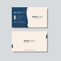 Minimalist business card design vector