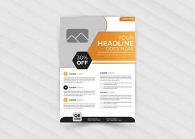 Corporate business flyer template design vector