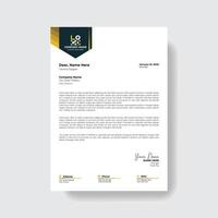 Professional and creative corporate modern business letter head template. vector