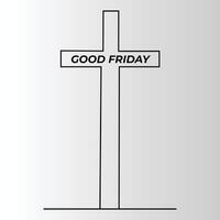 jesus christ sketch good friday continuous single line and easter day cross outline vector art drawing and illustration