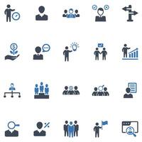 Business and Management Icon Set vector