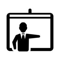 Business presentation icon vector