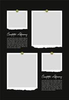 Pictures or photos frame collage. comics page grid layout abstract photo frames and digital photo wall template vector