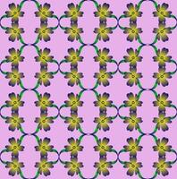 Seamless texture in the form of a floral blue pattern on a pink background vector