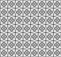 Original seamless black floral lattice pattern on a white background vector