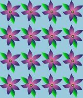 Seamless texture in the form of a pattern of pink flowers on a blue background vector