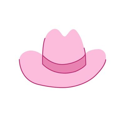 Pink Cowgirl Hat Vector Art, Icons, and Graphics for Free Download