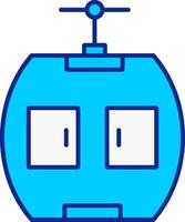 Gondola Blue Filled Icon vector