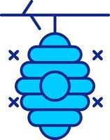 Beehive Blue Filled Icon vector