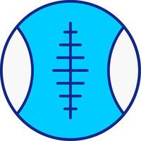 Sports Ball Blue Filled Icon vector