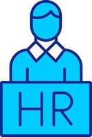 Human Resources Blue Filled Icon vector