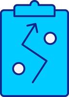 Strategy Blue Filled Icon vector