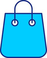 Bag Blue Filled Icon vector