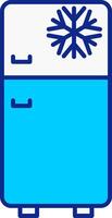 Fridge Blue Filled Icon vector