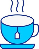 Tea Blue Filled Icon vector