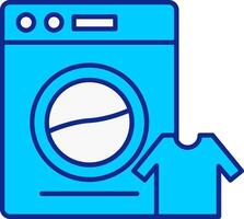 Laundry Blue Filled Icon vector