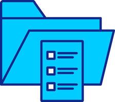 Archive Blue Filled Icon vector
