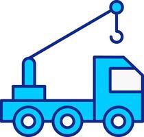 Crane Blue Filled Icon vector