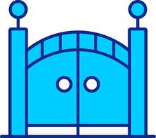 Gate Blue Filled Icon vector