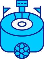 Stadium Blue Filled Icon vector