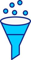 Funnel Blue Filled Icon vector