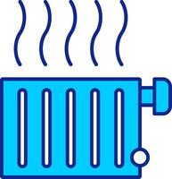 Radiator Blue Filled Icon vector