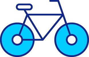 Bicycle Blue Filled Icon vector