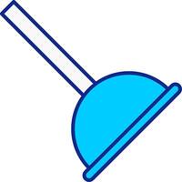 Plunger Blue Filled Icon vector