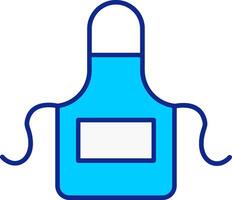 Apron Blue Filled Icon vector