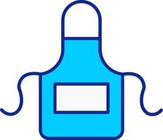 Apron Blue Filled Icon vector