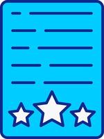 Assessment Blue Filled Icon vector