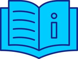 Book Blue Filled Icon vector