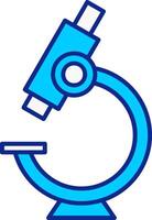 Microscope Blue Filled Icon vector