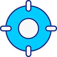 Scope Blue Filled Icon vector