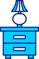 Wardrobe Blue Filled Icon vector
