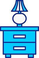 Wardrobe Blue Filled Icon vector