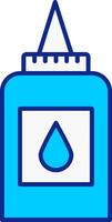 Liquid Glue Blue Filled Icon vector