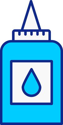 Liquid Glue Blue Filled Icon