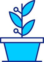 Plants Blue Filled Icon vector
