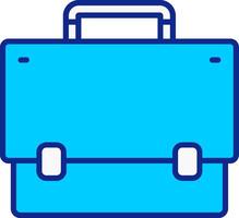 Briefcase Blue Filled Icon vector