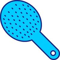 Hair Brush Blue Filled Icon vector