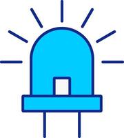 Led Blue Filled Icon vector