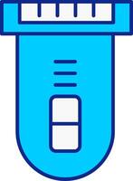 Electric Razor Blue Filled Icon vector