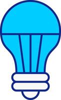 Led Light Blue Filled Icon vector